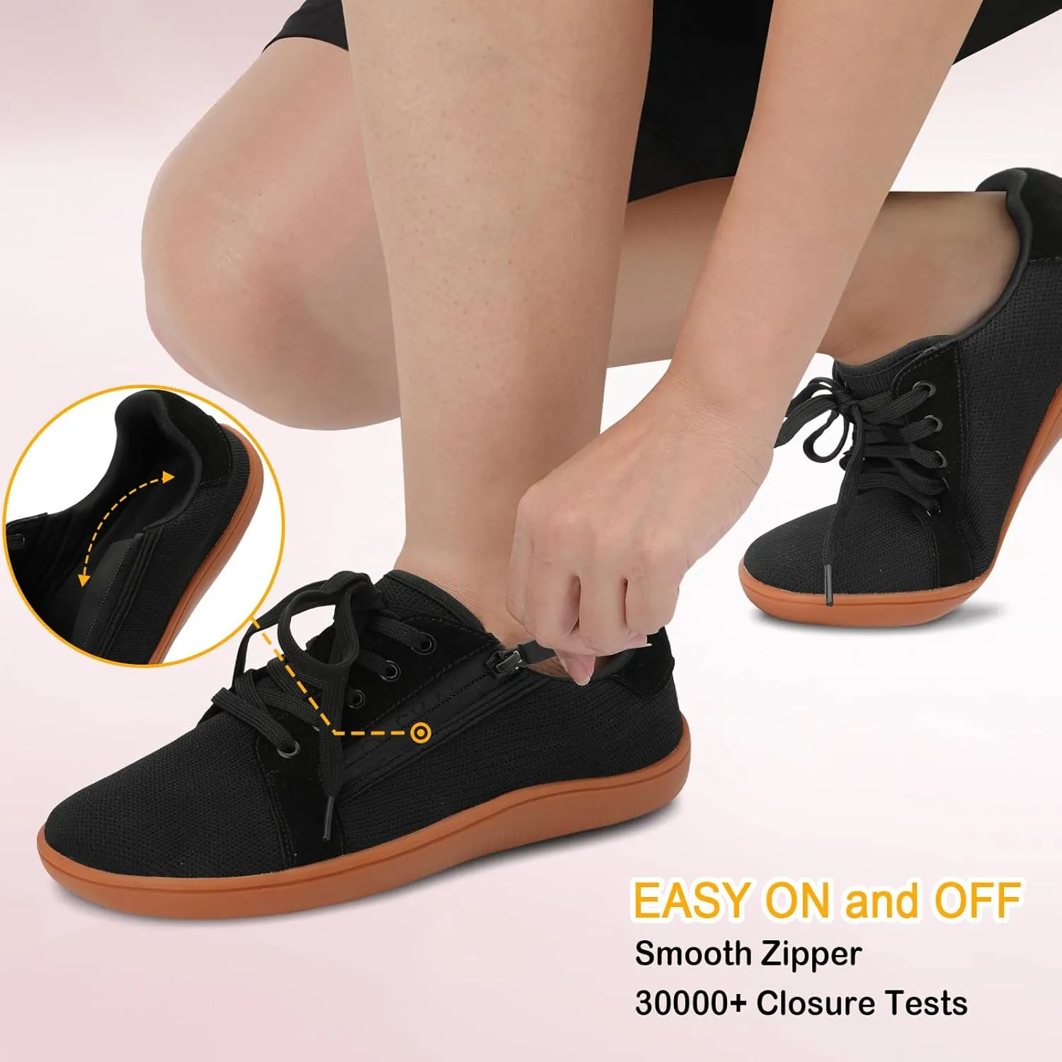 Womens Barefoot Walking Shoes Wide Toe Fashion Sneakers Comfortable Casual Shoes Zero Drop Minimalist Shoes