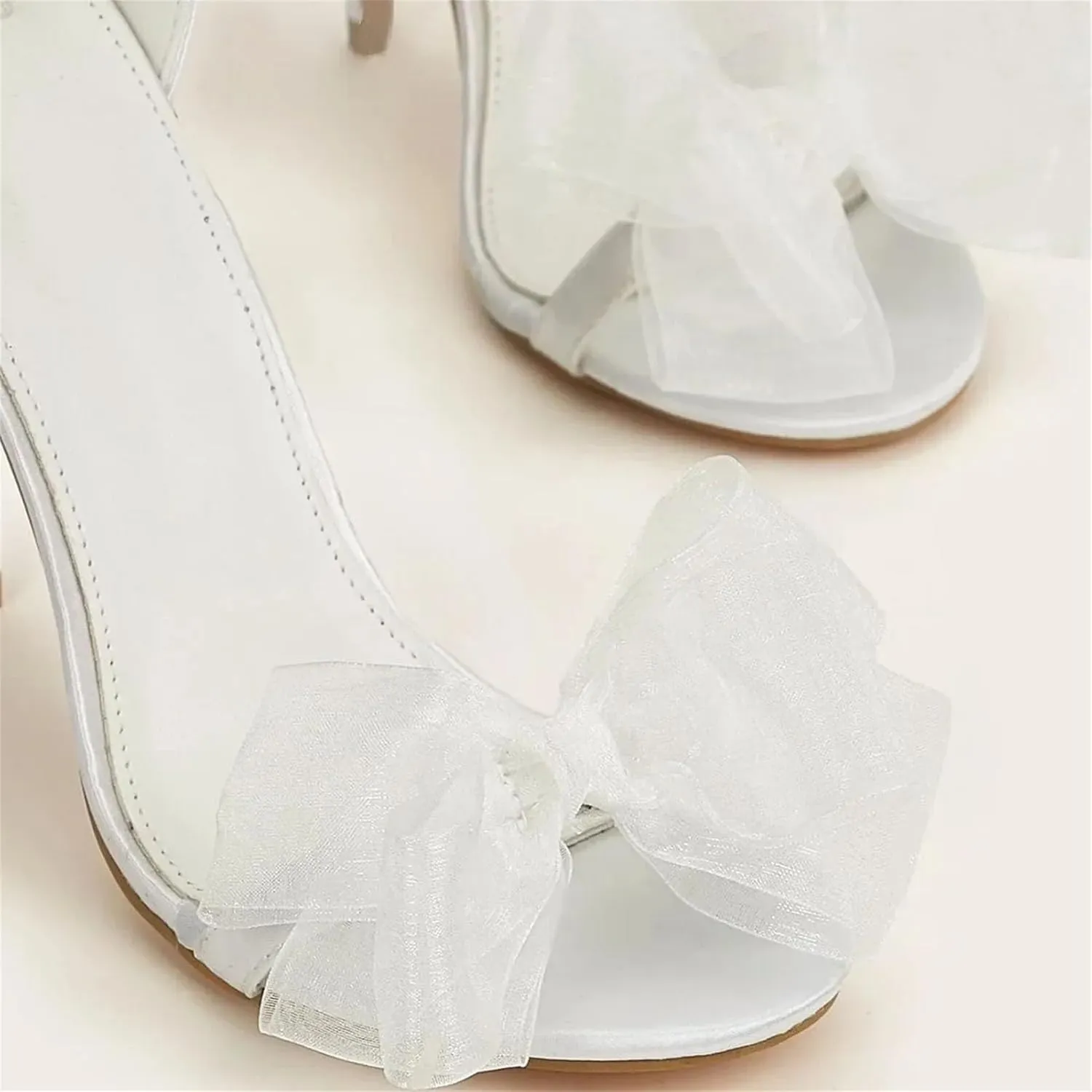 Women's Black Lace Bowknot Pumps - 11cm High Heel Prom Party Shoes