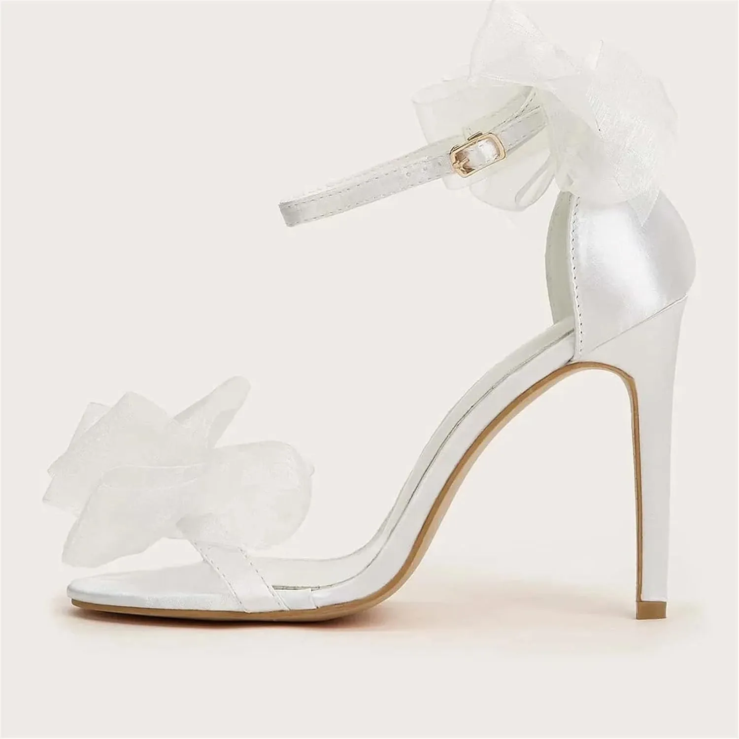 Women's Black Lace Bowknot Pumps - 11cm High Heel Prom Party Shoes