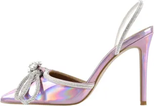 Women's Crystal Butterfly Sandals - Shiny Wedding Gift Heels