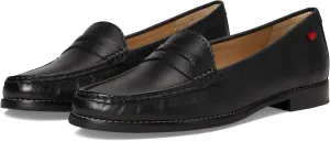 Womens Genuine Leather Comfort Slip on Penny Loafers