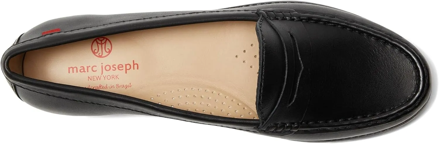 Womens Genuine Leather Comfort Slip on Penny Loafers