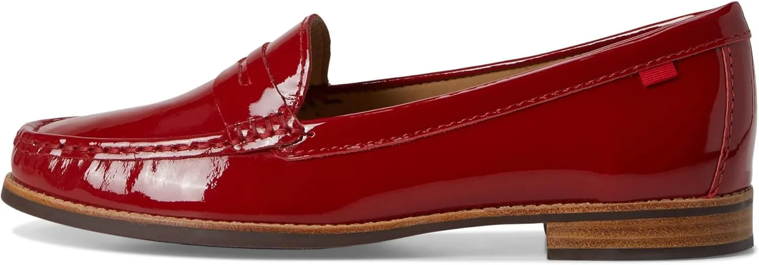 Womens Genuine Leather Comfort Slip on Penny Loafers