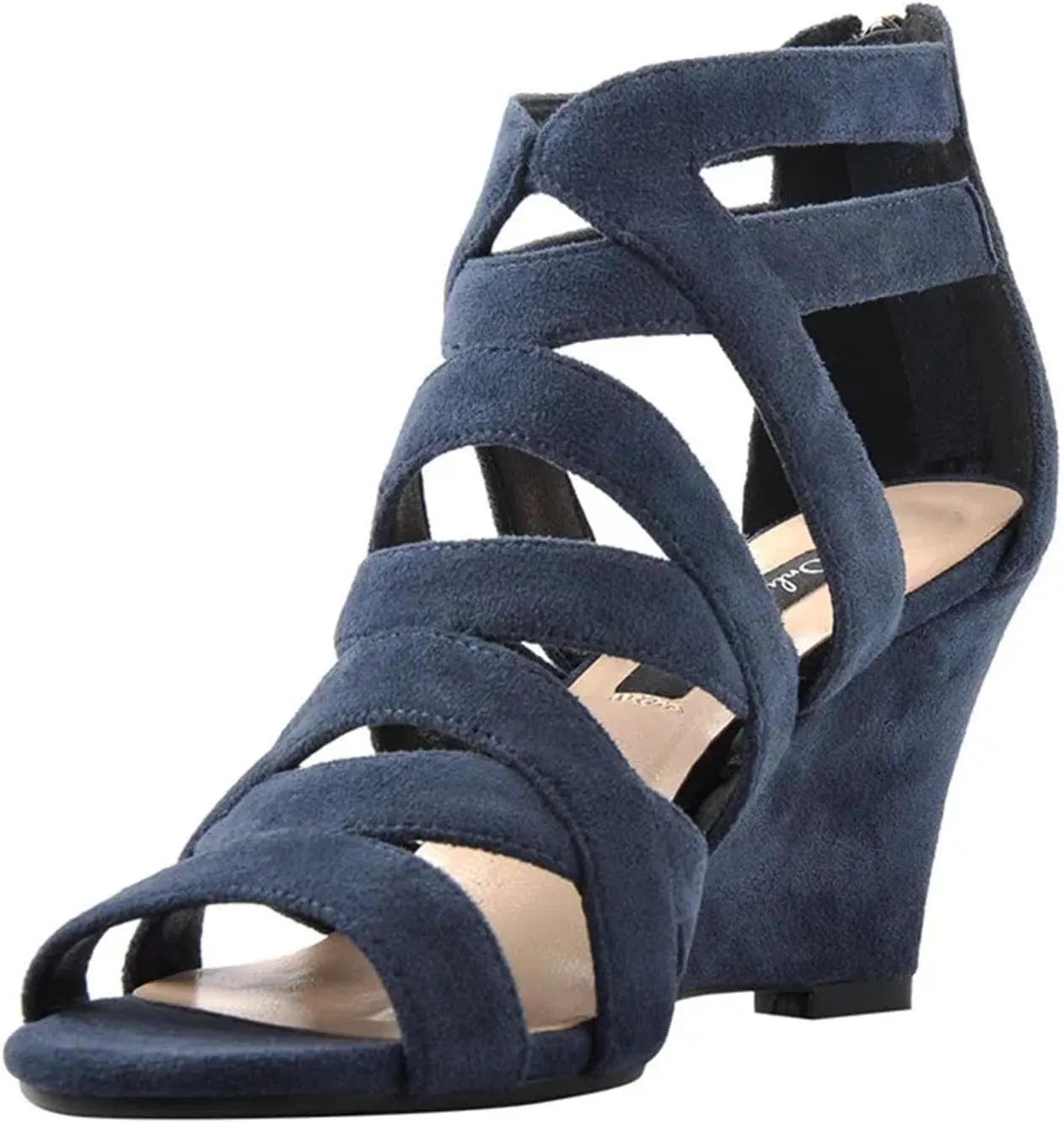 Women's Gladiator Cut-Out Wedge Sandals - Peep Toe Casual Party Shoes