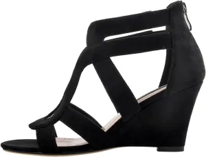 Women's Gladiator Cut-Out Wedge Sandals - Peep Toe Casual Party Shoes