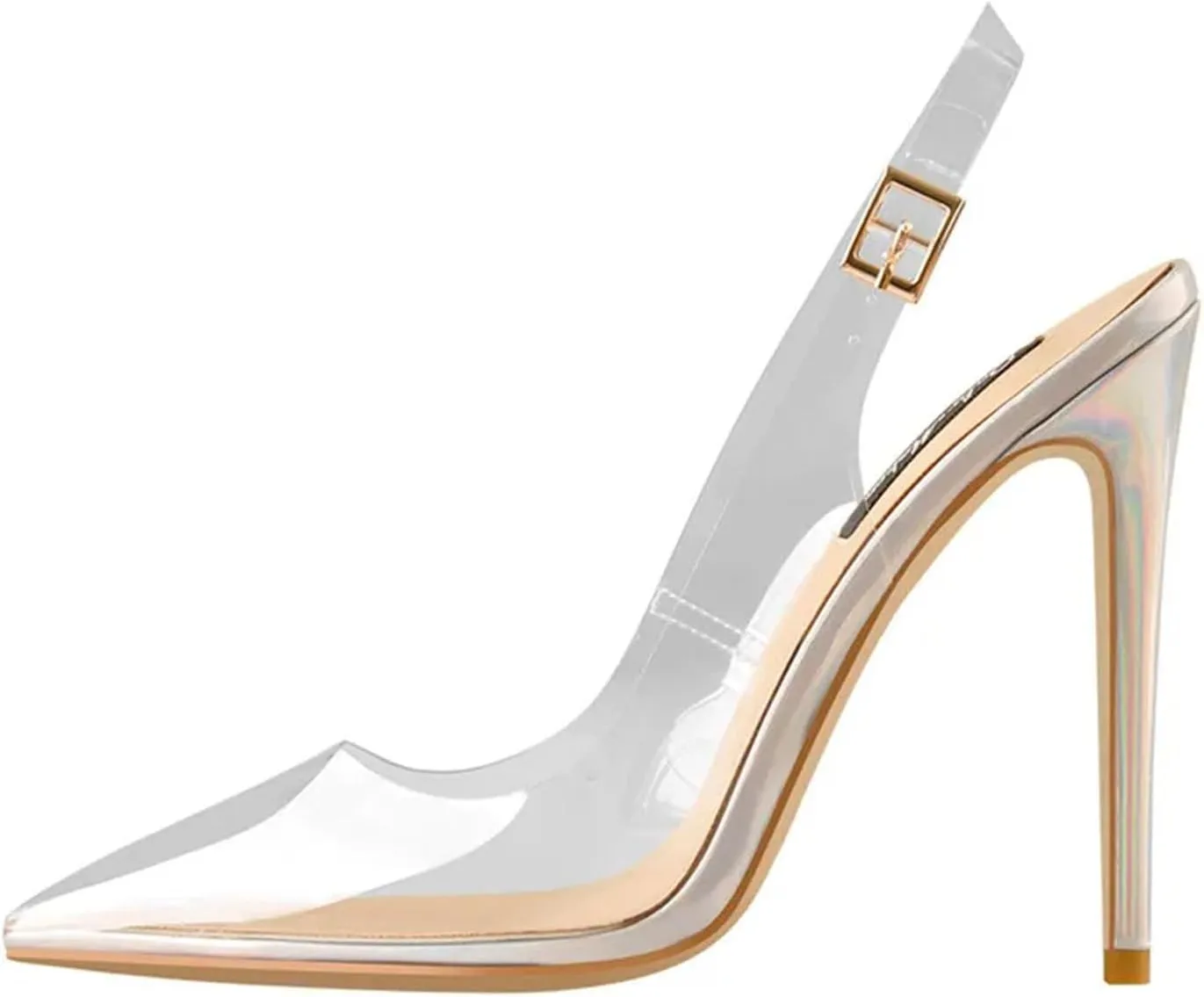 Women's Iridescent Pumps - 12cm Pointed Toe Party Stilettos