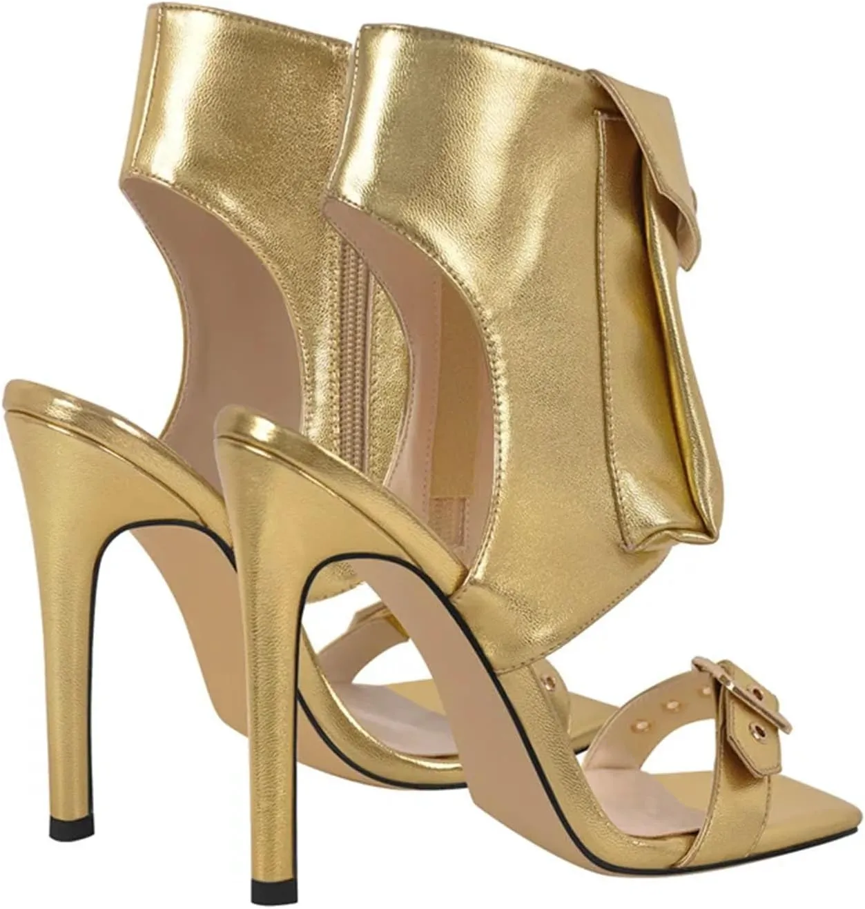 Women's Lace-Up Gladiator Sandals - Satin Knot Party Stiletto Heels