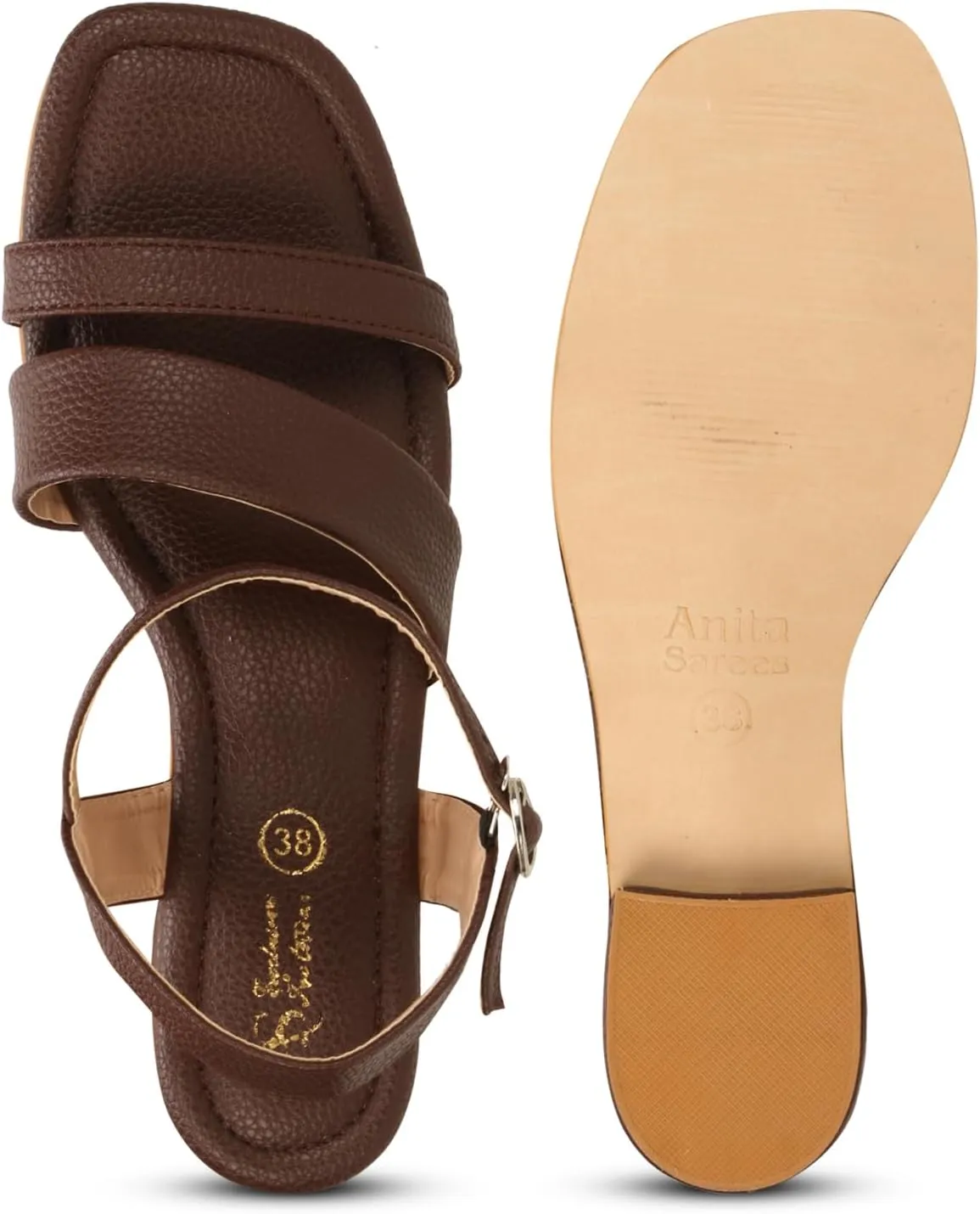 Women's Low Block Heeled Sandals | Comfortable Open Toe Strappy Fashion Sandal with Adjustable Ankle Strap for Casual, Party & Office