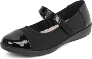 Women’s Orthopedic Mary Jane Flats Round Toe Comfortable Bunions Walking Shoes Dressy Orthotic Work Shoes with Arch Support