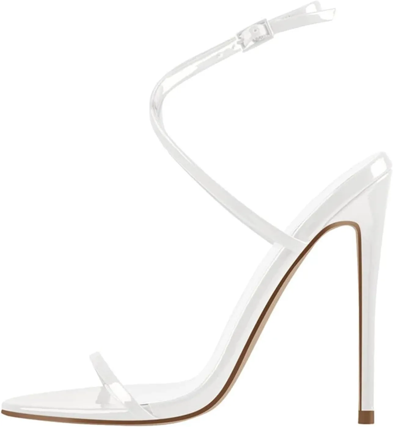 Women's Peep Toe Ankle High Heel Sandals - Handmade Summer Party Stilettos