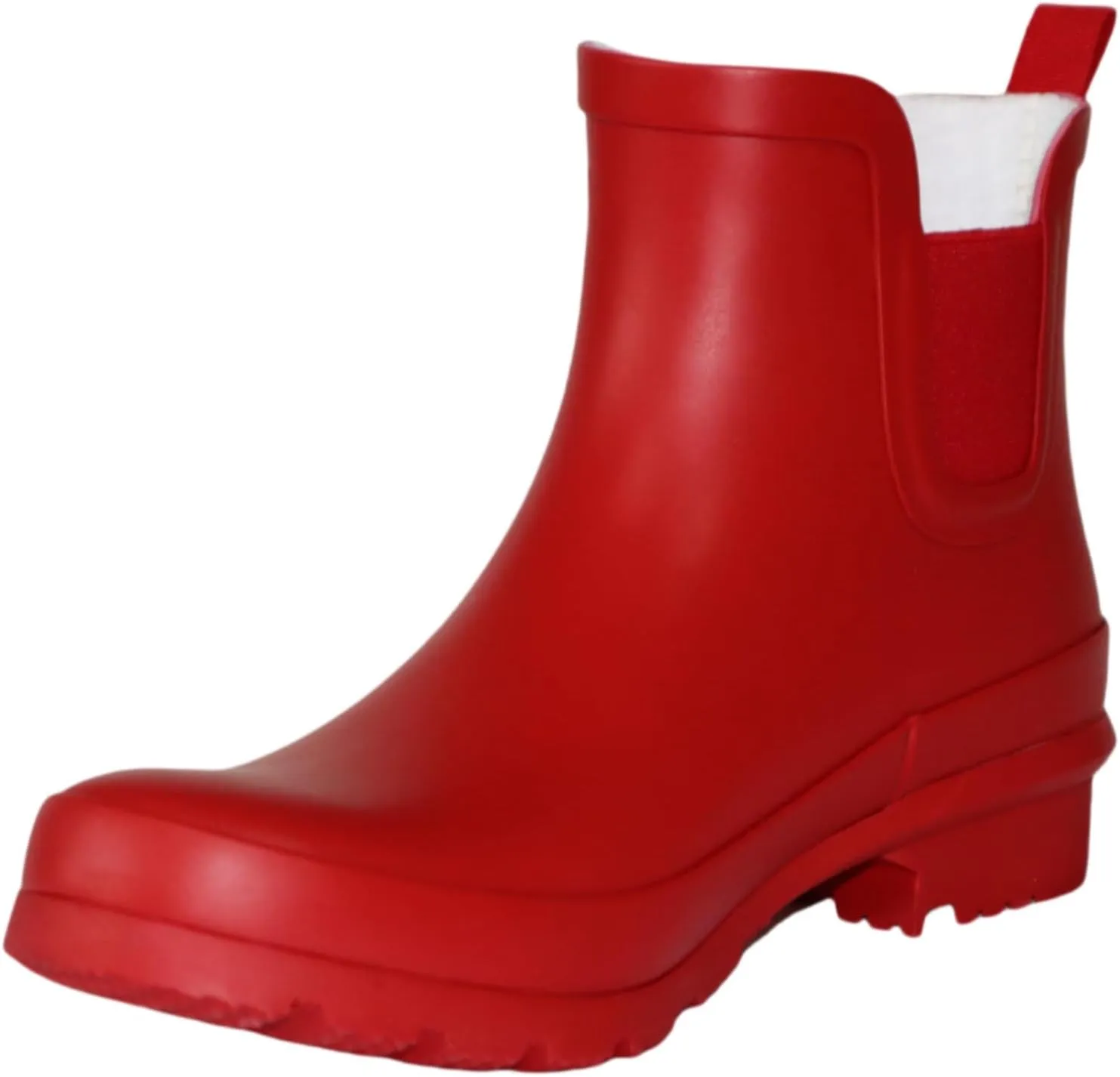 Women's Rubber Rain Boots Waterproof And Anti-slipping Rainboots For Women Stylish Light Ankle Rain Shoes-Runs 1 size samller