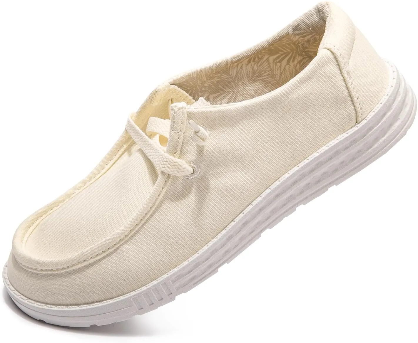 Women's Slip On Canvas Loafers - Breathable Low Top Casual Sneakers for Walking, Outdoor & Travel - Anti-Slip Comfort Shoes with Lightweight EVA Sole