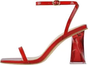 Women's Transparent Buckle Sandals - Square Peep Toe Casual Heels