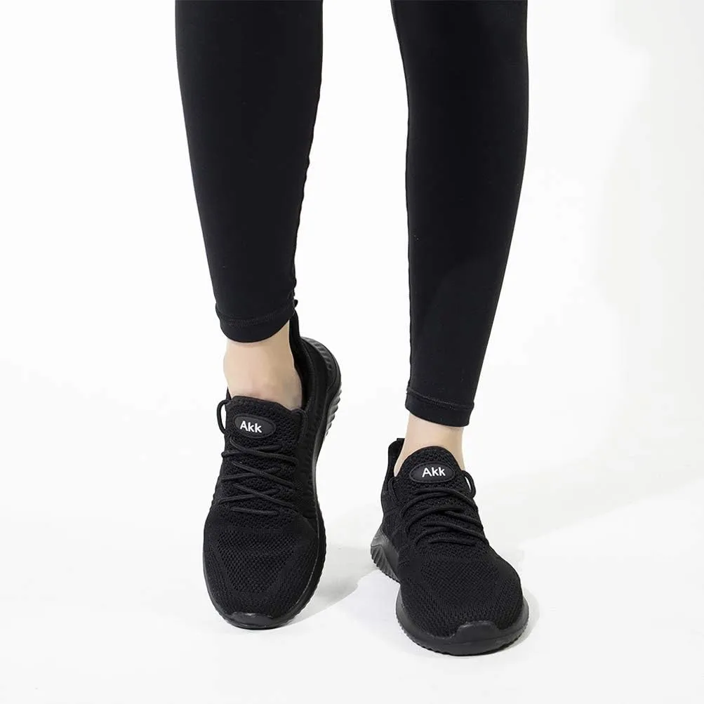 Womens Walking Tennis Shoes - Slip On Memory Foam Lightweight Casual Sneakers for Gym Travel Work