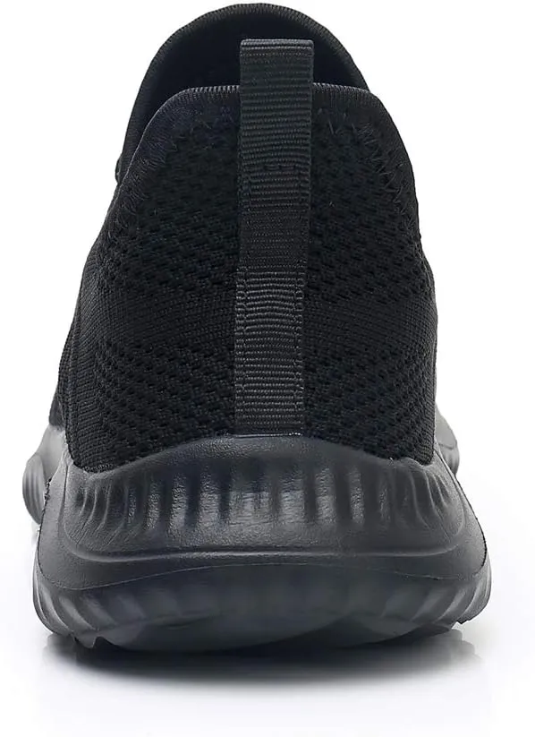 Womens Walking Tennis Shoes - Slip On Memory Foam Lightweight Casual Sneakers for Gym Travel Work