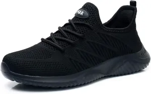 Womens Walking Tennis Shoes - Slip On Memory Foam Lightweight Casual Sneakers for Gym Travel Work