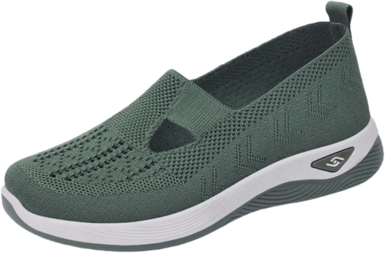 Women's Woven Orthopedic Breathable Soft Shoes Arch Support, Anti-Skid Sports Shoes