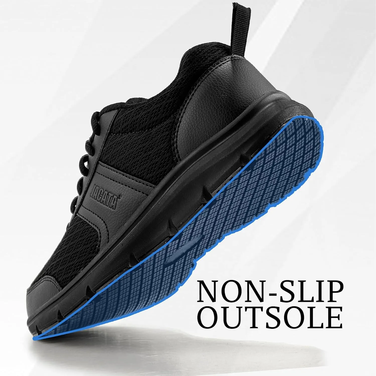 Work Shoes for Men/Women Food Service Unisex Non Slip Breathable Lightweight Chef Walking Shoes Restaurant Kitchen Crews Health Care Sneakers