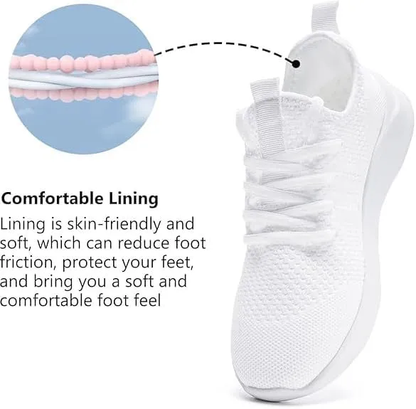 WYGRQBN Women's Walking Shoes Lightweight Tennis Fashion Sneakers Sports Workout Gym Shoes for Running