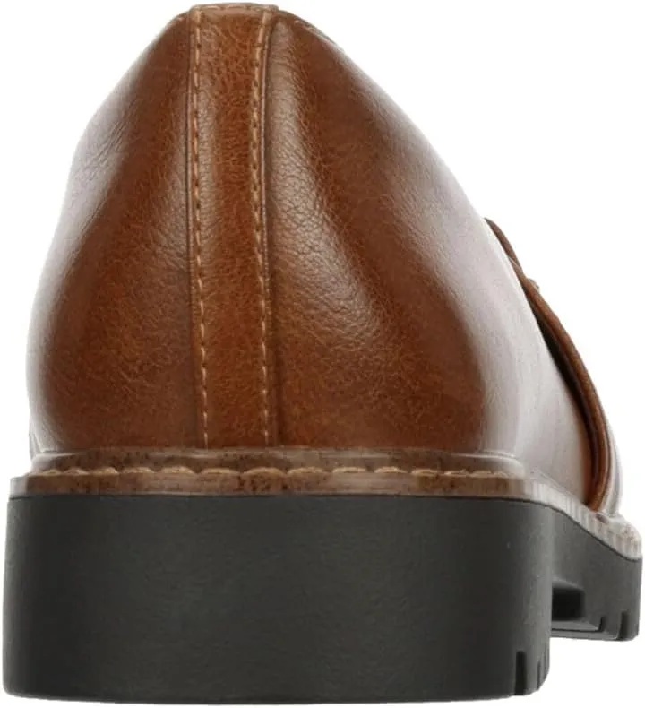 XAPPEAL Nellie - Women's Chunky Lug Sole Two-Tone Penny Loafers