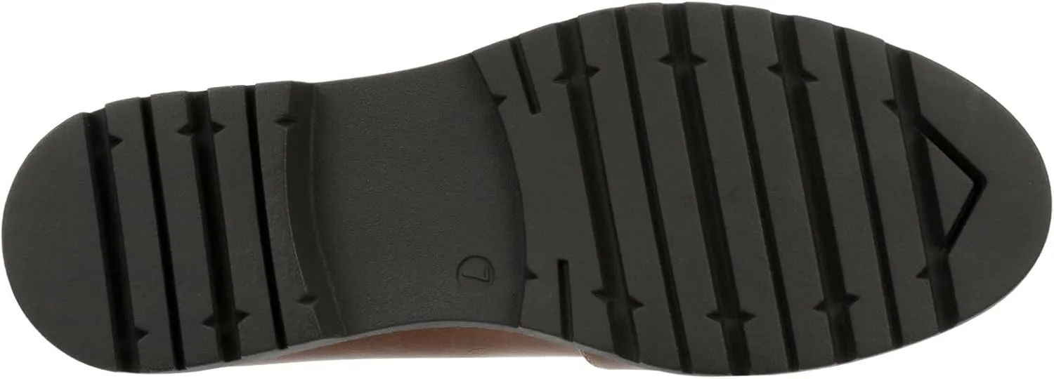 XAPPEAL Nellie - Women's Chunky Lug Sole Two-Tone Penny Loafers