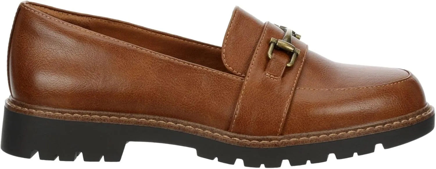 XAPPEAL Nellie - Women's Chunky Lug Sole Two-Tone Penny Loafers