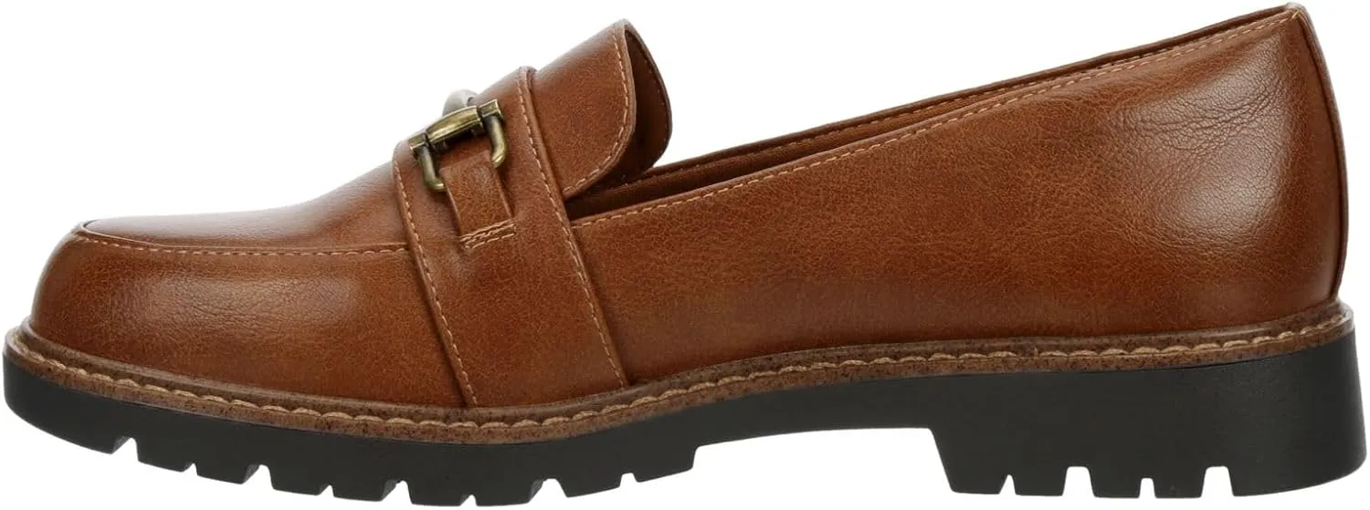 XAPPEAL Nellie - Women's Chunky Lug Sole Two-Tone Penny Loafers