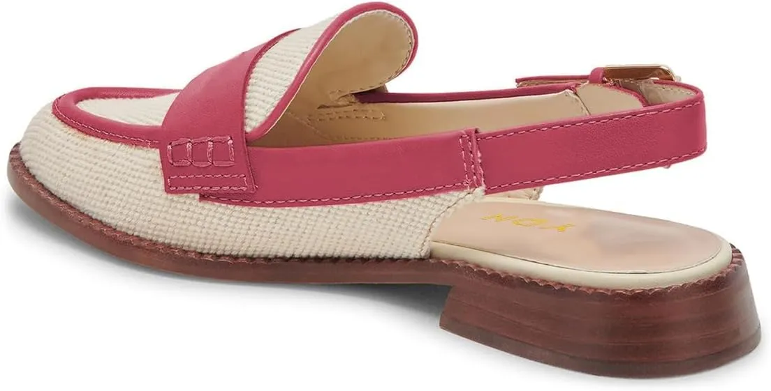 YDN Women Buckle Slingback Pumps Slip On Loafers Block Low Heels Closed Round Toe Dressy Shoes Office Size 4-16 US