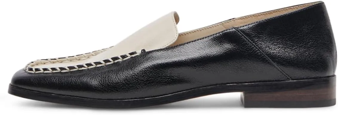 YDN Women Chic Chunky Low Heel Loafer Closed Square Toe Slip On Fashion Office Lady Formal Dress Shoe Size 4-16 US