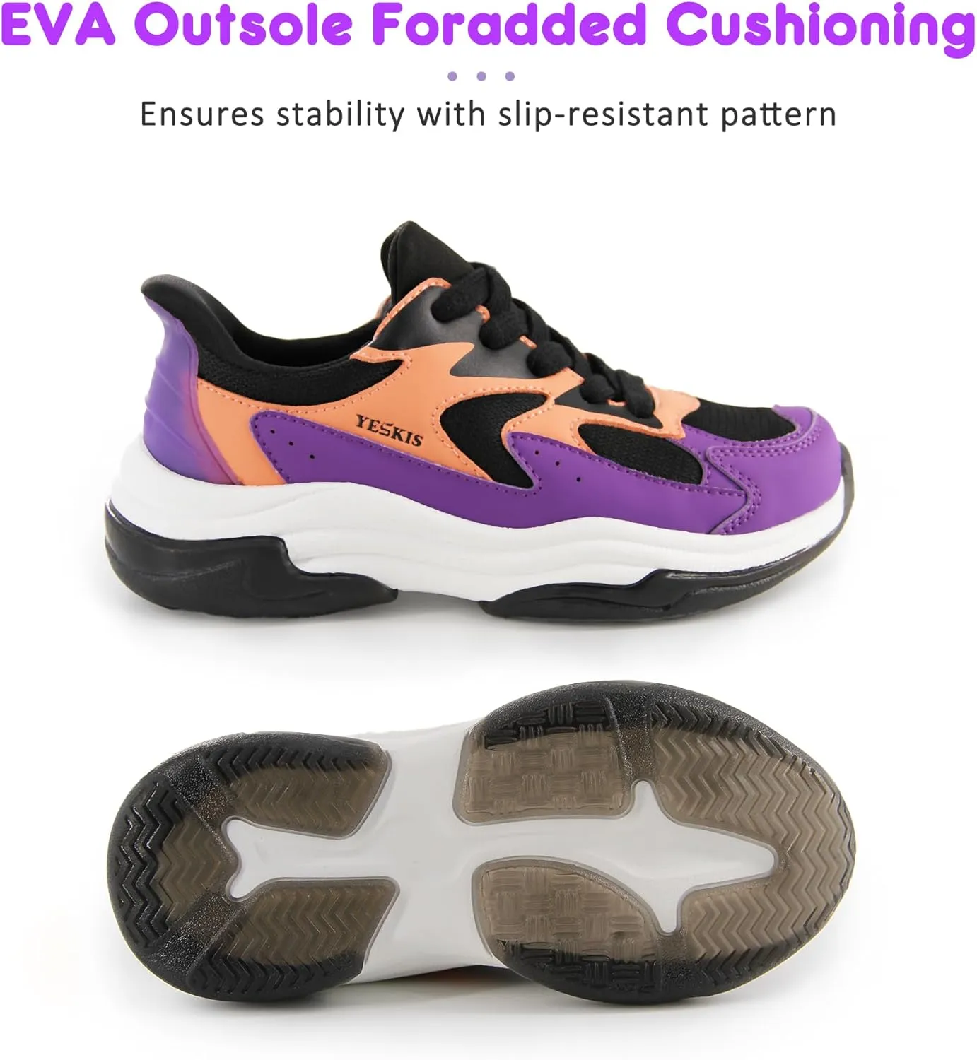 YESKIS Boys Girls Light Up Shoes Kids Lightweight Breathable Mesh Led Flashing Fashion Running Sneakers for Toddler Little Kid