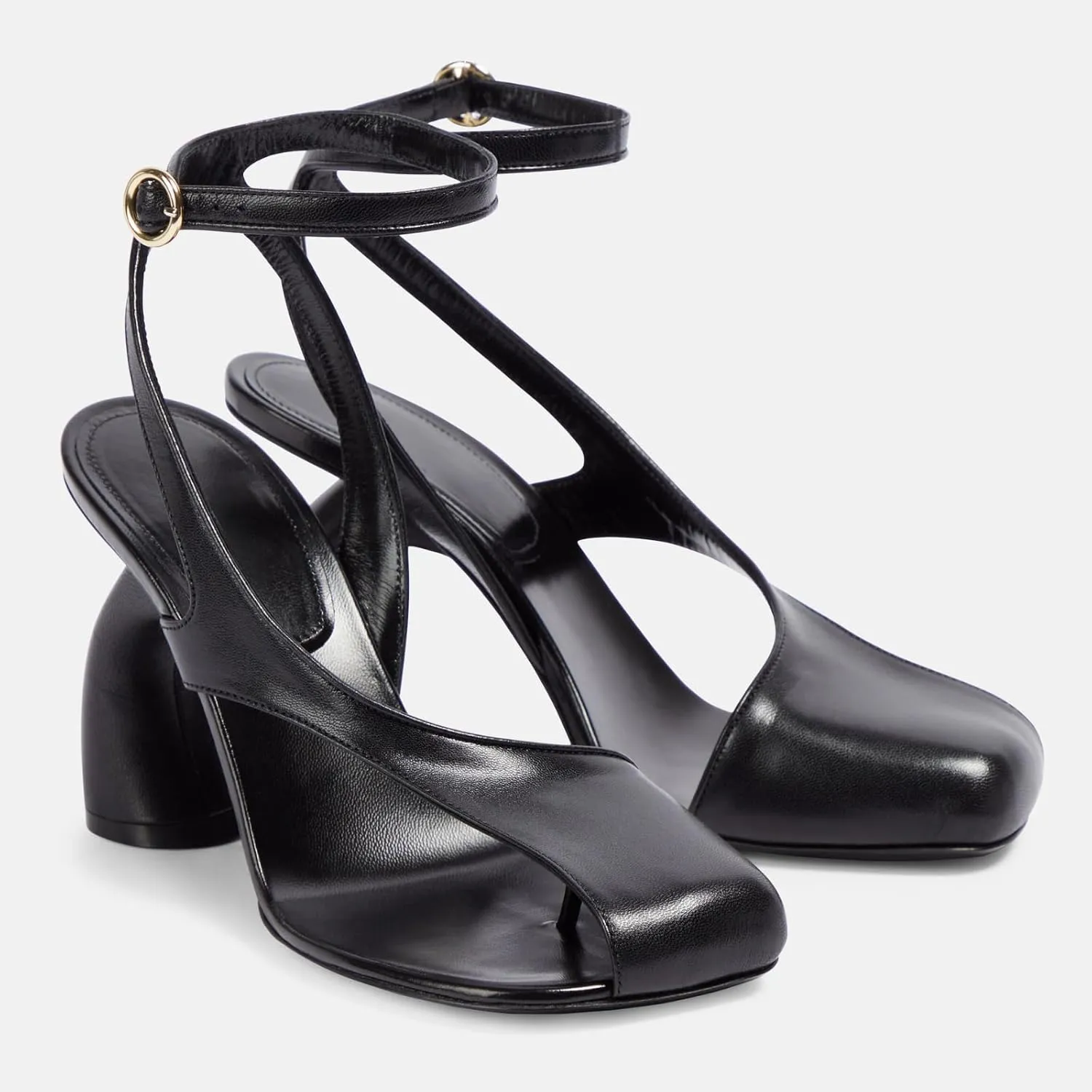 Yishaweiqi Women's Bridal Heeled Sandals Square Toe High Heels Ankle Strap Buckle Dress Pumps